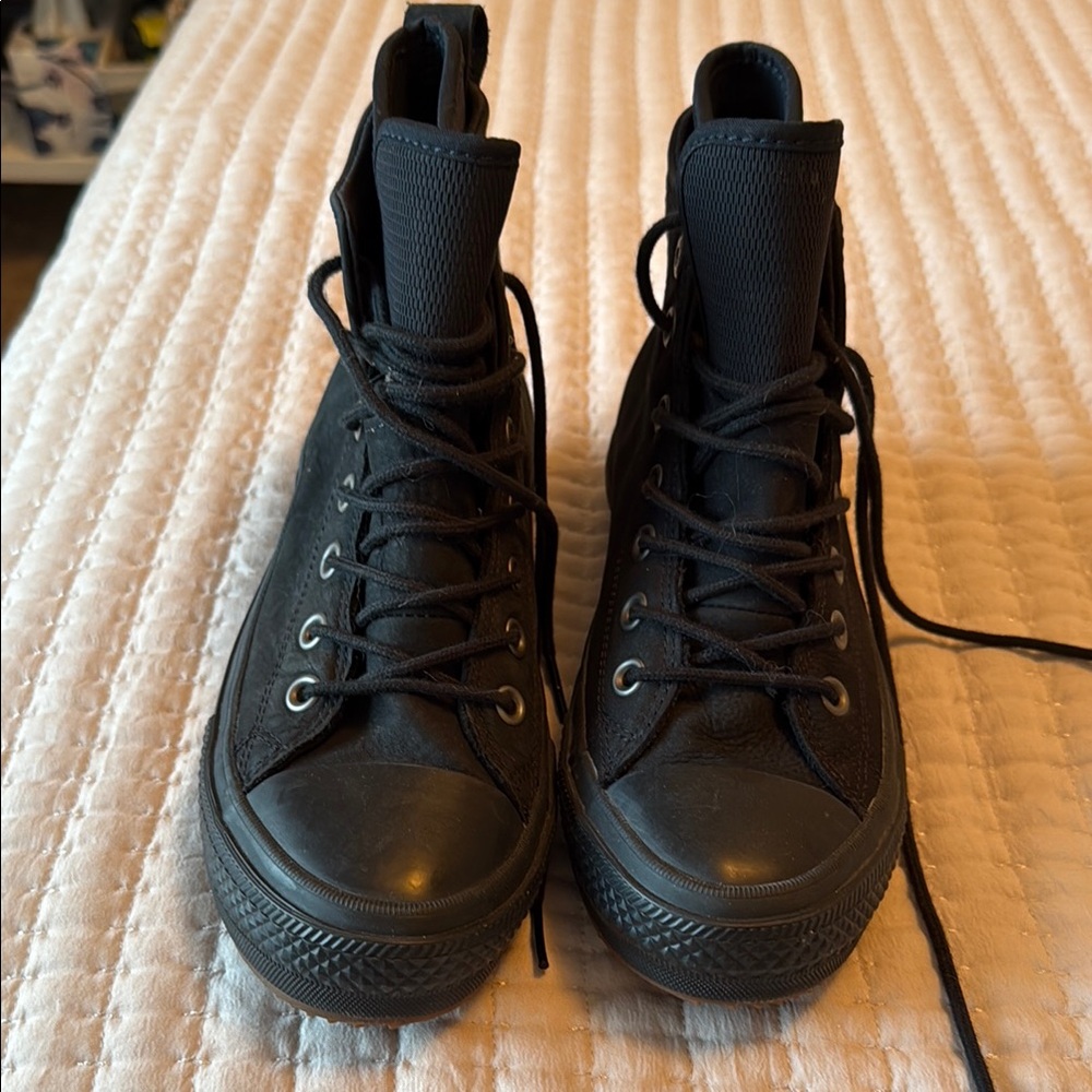 Converse Black High-Top Athletic Shoes